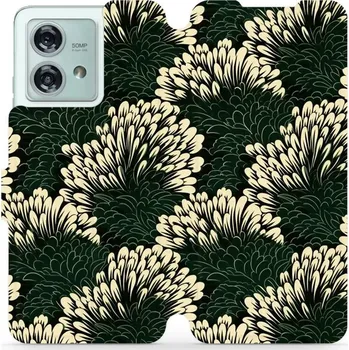 Pouzdro na mobilní telefon Flipové pouzdro Mobiwear - Motorola Edge 40 Neo - VA45S Travina (Knížkové flip pouzdro, obal, kryt na mobil Motorola Edge 40 Neo - VA45S Travina, materiál Umělá kůže + TPU - ochrana 360°, stojánek, silikonová vanička, magnetické zavírání)