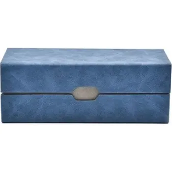 Brýlová obroučka Dvouvrstvé tvrdé pouzdro na brýle pro 2 páry brýlí - Modré