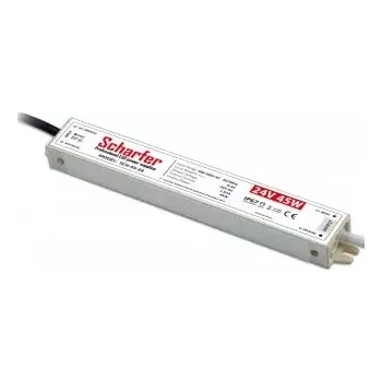 Napájecí zdroj pro osvětlení Napájecí zdroj 45W 1,87A 24VDC pro LED zdroje a LED moduly profesionální IP67 190x29x21 mm Scharfer *SCH-045-24