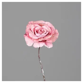 umělá květina Růže LED. glitr 25061-31