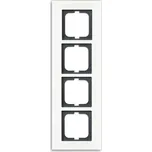 Solo®carat 2CKA001754A4445 rámeček čtyřnásobný, pro vodorovnou i svislou montáž barva bílé sklo ABB