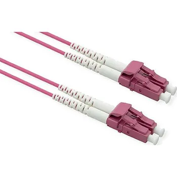 Síťový kabel Optický patchkabel LC-LC, 50/125 (multimode), duplex, OM4, LSOH, armovaný, 7m