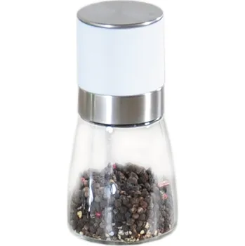 Mlýnek na koření Kesper 13541 Mlýnek na pepř skleněný, v. 14 cm, čirá