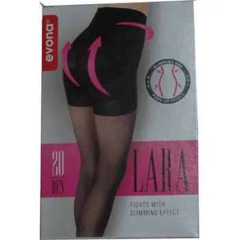 Dámské punčochy EVONA Punčochové dámské zeštíhlující kalhoty EVONA (push up efekt) Černá 164-108