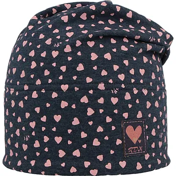 Čepice RDX čepice Srdíčka dlouhá Tm.Šedá 3