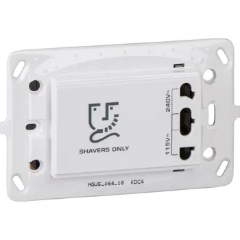 Elektrická zásuvka Zásuvka pro holicí strojky, 240V, 20VA,