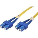 Optický patchkabel SC-SC 9/125 (single mode), duplex, 15m