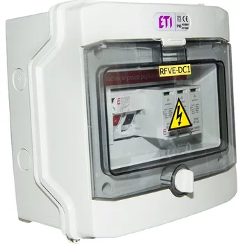 Rozvaděč Rozvaděč RFVE-DC3-1-T2, 1 string, osazený přístroji pro FVE *001105401 ETI