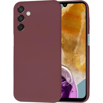 Pouzdro na mobilní telefon Kryt Samsung Galaxy M15 Techsuit SoftFlex - plum red