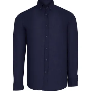 Pánská košile G721 DEWBERRY MENS SHIRT-PLAIN NAVY BLUE dewberry modrá 2479750