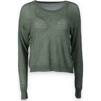 Dámská halenka Halenka úpletová lurex DZ-8913 barva: zelená-khaki