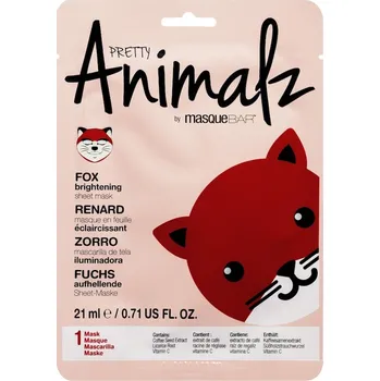Pleťová maska masqueBAR - Pretty Animalz Fox Hydratační masky 21 ml unisex