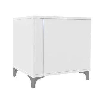 Noční stolek Noční stolek Anrok L AR13, Barva: bílá / bílý lesk MIRJAN 5902928392227
