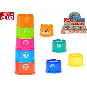 Hračka pro nejmenší Pyramida kalíšky 9 ks v síťce