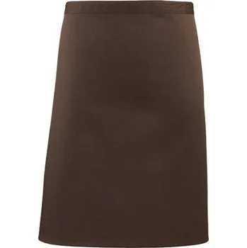 Premier Workwear Pracovní zástěra středně dlouhá PR151 Brown -ca. Pantone 476 70 x 50 cm