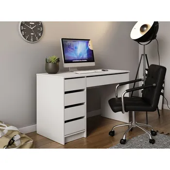 Psací stůl PC stolek Heron, Barva dřeva: bílá MIRJAN 5902928818987