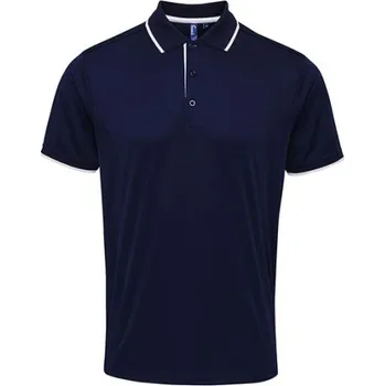 Pánské tričko Premier Workwear Pánské funkční polo triko PR618 Navy-White L
