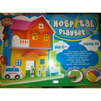 Pěnová nemocnice, 59 dílků - Lehce poškozen obal