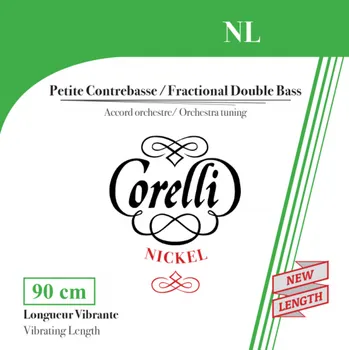 Struna pro kytaru a smyčcový nástroj Corelli Struny pro kontrabas Fractional - malé menzuryG 1/4 301B 127106