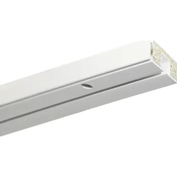 Garnýž Záclonová kolejnička 1 drážková, bílá, 210cm