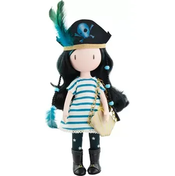 Peněženka Panenka - pirátka Černá perla - SANTORO LONDON od Paola Reina (Panenka Black Pearl Santoro - 32 cm)