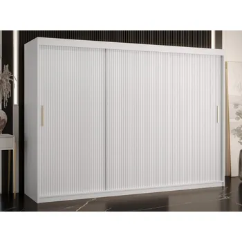 Nábytek Třídveřová skříň Towiro Slim 1 250, Barva: bílá MIRJAN 5903211199318