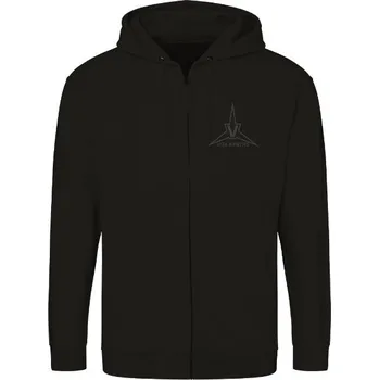 Pánská mikina Mikina na zip unisex s potiskem Mikina VITA SYNTHS - Dark Black pánské