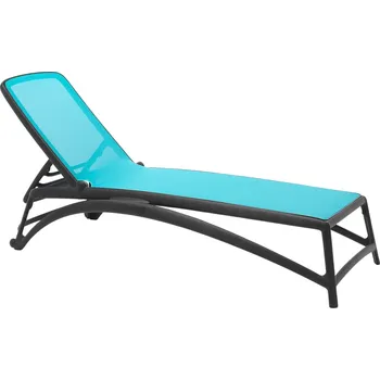 Zahradní lehátko Nardi Černo-modré zahradní lehátko Atlantico