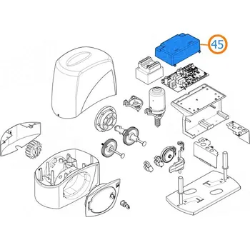 Pohon brány Came 119RIBX038 krytka elektronické desky