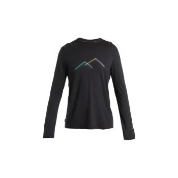 Pánské oblečení Icebreaker Mens Merino 150 Tech Lite III LS Tee Peak Glow, Black