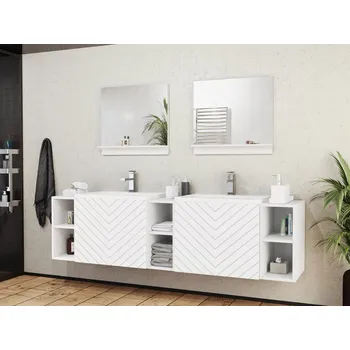 Nábytek Koupelnová sestava Najrip IV, Sifon k umyvadlu: ne, Barva dřeva: bílá MIRJAN 5903211281785