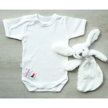 AMÁLKA Bavlněné body krátký rukáv, smetanové Velikost: 80