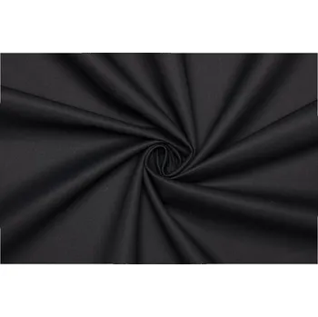 Bavlněné plátno se saténovou úpravou - Černá
