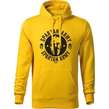 Pánská mikina DRAGOWA pánská mikina s kapucí Archelaos, žlutá 320g / m2