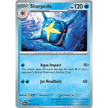 Karetní hra Pokémon TCG Sharpedo 047/197