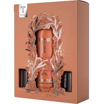 Likér Tatratea Peach & White 42% 0,7 l (dárkové balení 2 sklenice)