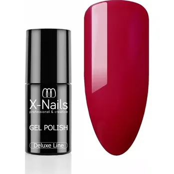 Profesionální gel lak Deluxe line, 5ml – AMARYLIS (rubínově červený, perfektně krycí gel lak) (Dlouhotrvající gel lak, 5ml – červená)