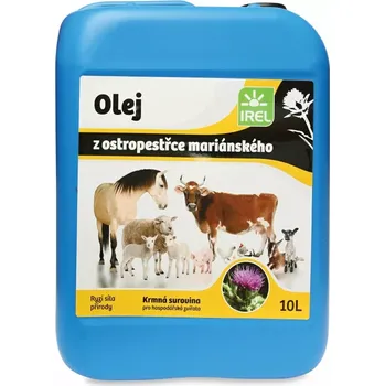 Ostropestřec olej pro koně 10l (Ostropestřcový panenský za studena lisovaný olej)