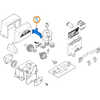 Pohon brány Came 119RIBX005 plastový kryt kotevních šroubů posuvných pohonů Came, pravý