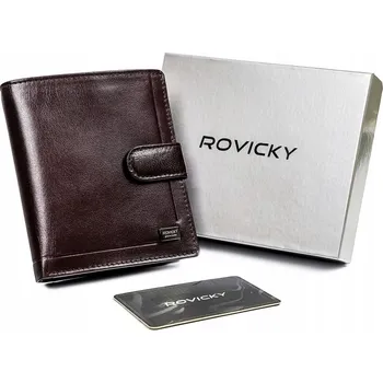 Peněženka Elegantní pánská peněženka z přírodní kůže Barva: Tmavě Hnědá
