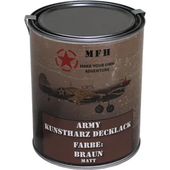 MFH army barva, hnědá matná, 1 litr