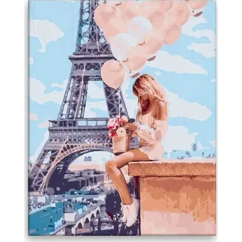 Obraz Obraz na plátně - Dívka s balónky - 40x50 cm - CZ výroba