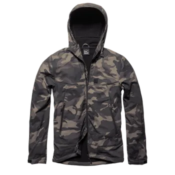 Pánská větrovka Vintage Industries Alford Softshell bunda, darkcamo