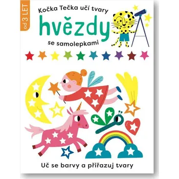 interaktivní kniha Svojtka Kočka Tečka učí tvary Hvězdy se samolepkami