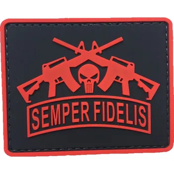 Nášivka WARAGOD Semper Fidelis PVC nášivka, červená