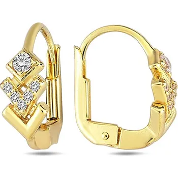 Náušnice Lillian Vassago Originální zlaté náušnice se zirkony LLV98-GER039