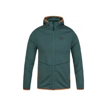 Pánská mikina Hannah DAMAR HOODY jasper mel XL; Zelená mikina + DÁREK DLE VÝBĚRU!