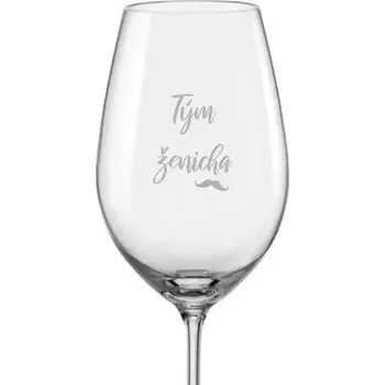 Sklenice Svatební sklenička Tým ženicha, 1 ks