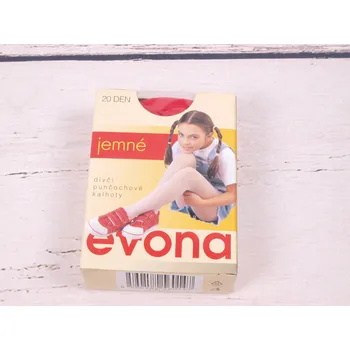 Dětská móda Punčocháče silonky Evona IVALKA červená 20 den velikost oblečení - děti: 128