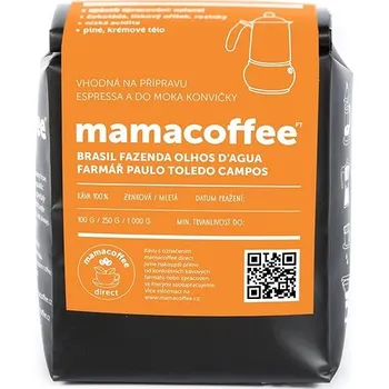 Káva mamacoffee Brasil fazenda Olhos D´Agua 250 g